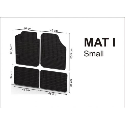 Frogum Small univerzális gumiszőnyeg szett, 4db 0011