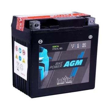 IntAct - 12v 6ah - AGM motor akkumulátor - jobb+ * YTX7L-BS