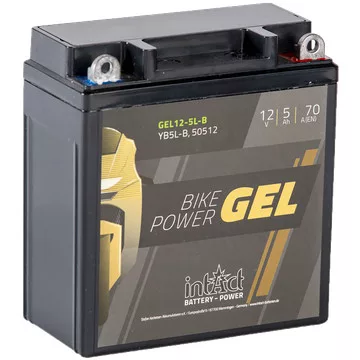 IntAct - 12v 5ah - GEL motor akkumulátor jobb+ * YB5L-B
