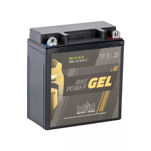 IntAct - 12v 5ah - GEL motor akkumulátor jobb+ * YB5L-B