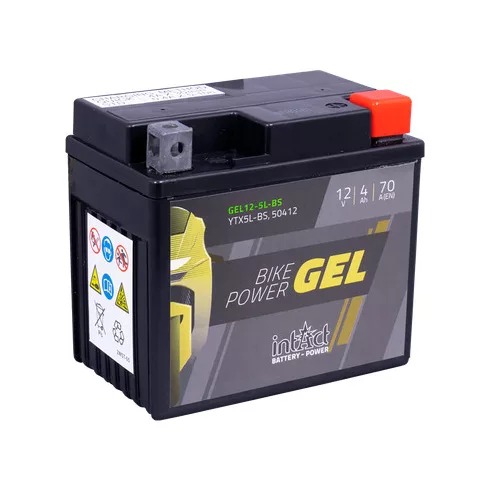 IntAct - 12v 4ah - GEL motor akkumulátor - jobb+ * YTX5L-BS