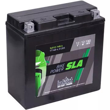IntAct - 12V 12Ah - SLA motor akkumulátor - bal+ * YT14B-4