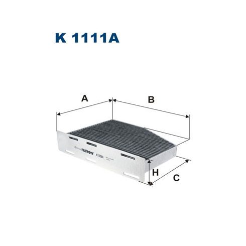 Filtron Pollen (utastér) szűrő Audi A3 5/03-, 10/03- VW Golf V, Seat Altea / Toledo 4/04- K 1111A