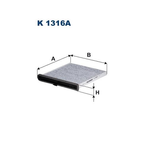 Filtron Pollen (utastér) szűrő MAZDA 3, 3/HATCHBACK, 6, 6/KOMBI, CX-5 1.5-2.5H 11.11- K 1316A