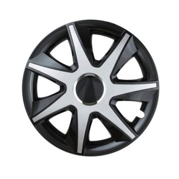   Cliff dísztárcsa készlet KOLPAK SAMOCHODOWY RUN CZARNO-SREBRNY 16" KOLPAKRUNCZSR16