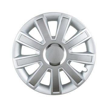   Cliff dísztárcsa készlet KOLPAK SAMOCHODOWY FLASH SREBRNO-GRAFITOWY 15" KOLPAKSRGR15