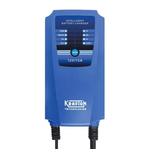 Krafton 12V/15A automata akkumulátortöltő KR1215