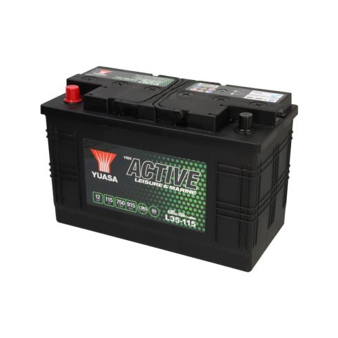 YUASA 12V 115Ah/750A Active Leisure & Marine ellátó akkumulátor Bal+ L35-115