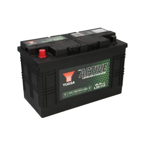 YUASA 12V 115Ah/750A Active Leisure & Marine ellátó akkumulátor Bal+ L35-115