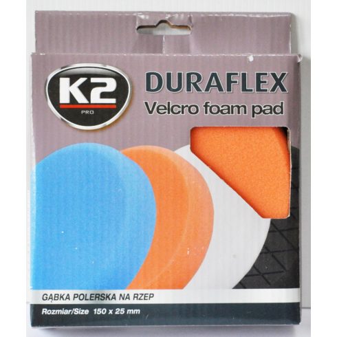 K2 PRO DURAFLEX L612 tépőzáras polírkorong narancs