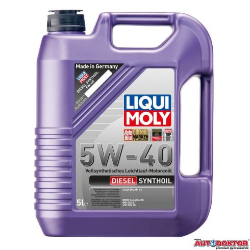 Liqui Moly Diesel Synthoil 5W-40 5L motorolaj LM1341