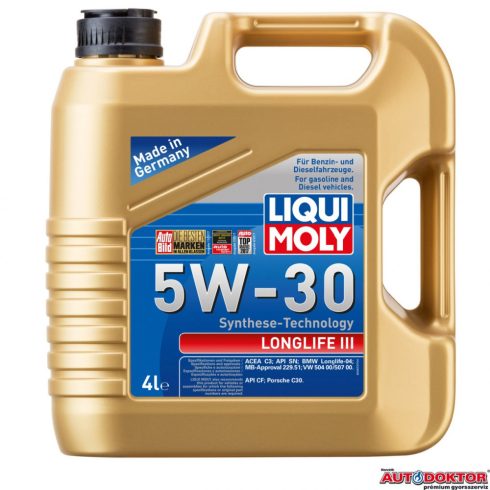 Liqui Moly Longlife III 5W-30 4L motorolaj LM20821