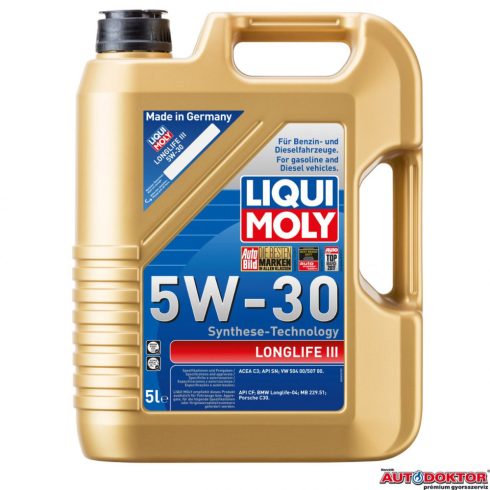 Liqui Moly Longlife III 5W-30 5L motorolaj LM20822