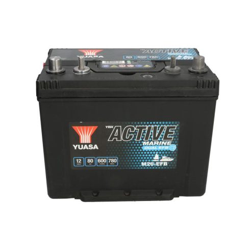 YUASA EFB 12V 80Ah/600A DUAL Indító akkumulátor Bal+ M26-EFB