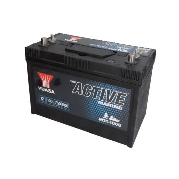   YUASA 12V 100Ah/750A Active Marine Start ellátó akkumulátor Bal+ M31-100S