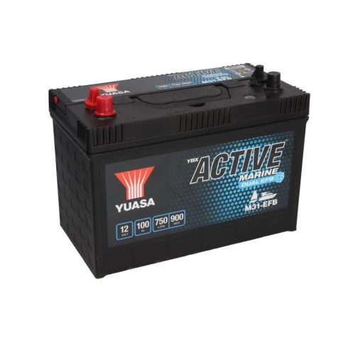 YUASA 12V 100Ah/800A DUAL EFB meghajtó akkumulátor Bal+ M31-EFB