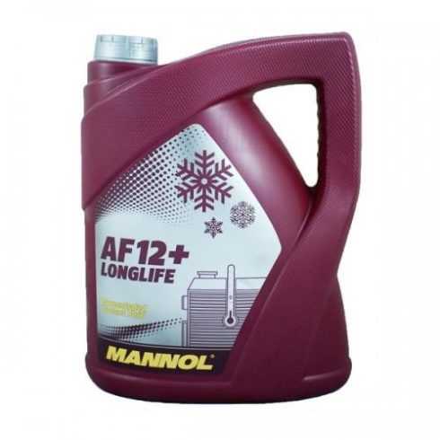 Mannol fagyálló hűtőfolyadék Longlife Antifreeze AF12+ Piros 5L MANNOLAF12+5L