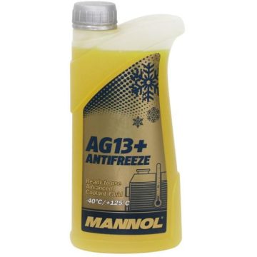   Mannol AG13+ Advanced Antifreeze fagyálló hűtőfolyadék sárga 1L MANNOLAG13+ADV1L