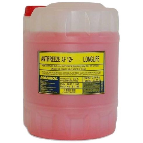 Mannol fagyálló hűtőfolyadék Longlife Antifreeze AF12+ Piros 10L 