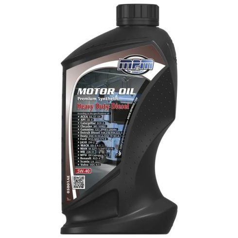 MPM Motor Oil 5W-40 Premium Synthetic Heavy Duty Diesel 1L motorolaj