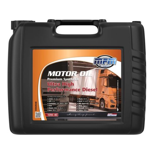 MPM Motorolaj 10W-40 Premium synt. Ultra High Perf. Diesel 20L