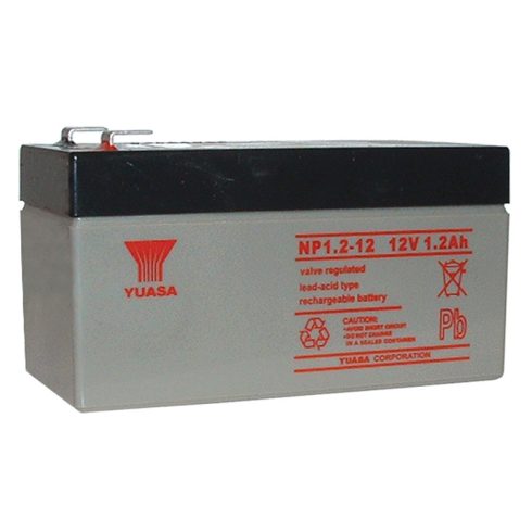 YUASA Ipari VRLA akkumulátor; 12 V, 1,1 Ah; zárt, gondozásmentes NP1.2-12