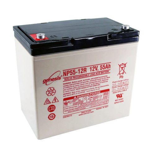 Genesis - 12V 55Ah - zárt savas akkumulátor NP55-12