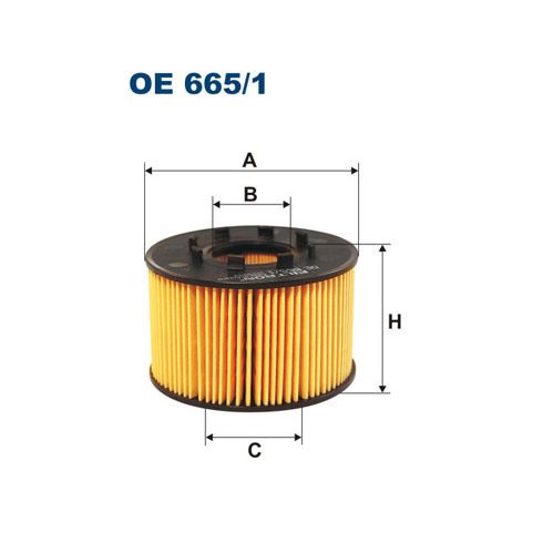 Filtron Olajszűrő Ford Mondeo 2.0DI (Duratorq) 11/00-, Transit 2.4D, TD (Duratorq) 3/00- OE 665/1