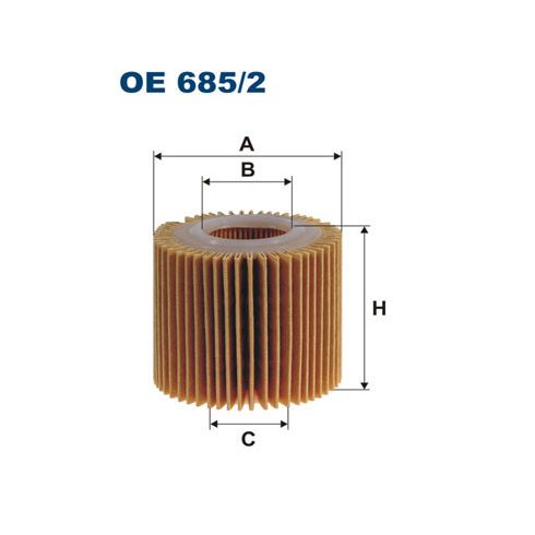 Filtron Olajszűrő COROLLA, IQ, ISIS 1.0-2.4 12.01- OE 685/2