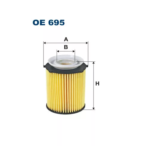 Filtron Olajszűrő C (A205), C (C204), C (C205), C T-MODEL (S204), C T-MODEL (S205) 1.5-Electric 01.08- OE 695