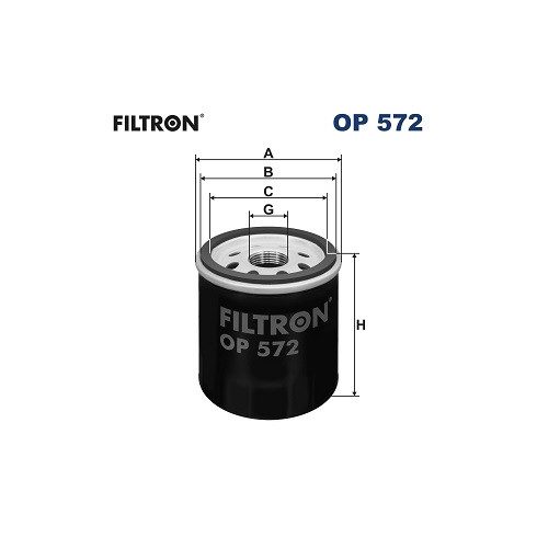 Filtron Olajszűrő Toyota Avensis, Camry, Carina, Corolla, Celica, Corona, Cresida OP 572