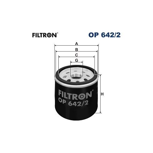Filtron Olajszűrő Renault Clio II 1.2i 4/98-, 9/97- Kangoo 1.2i OP 642/2