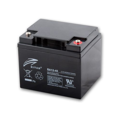 Ritar 12V 45Ah - zárt savas akkumulátor - Ciklikus RA12-45EV