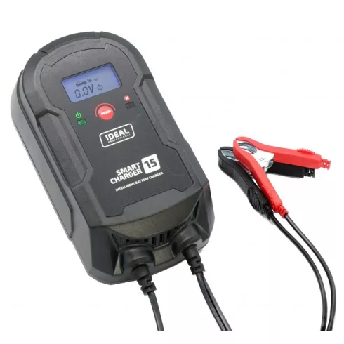 Ideal SMART CHARGER 15 LCD automata akkumulátor töltő 12V-24V 15A SMART15LCD