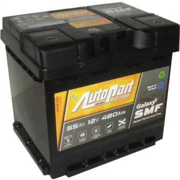   AutoPart Galaxy SMF SMF020550 12V 55Ah 480A Jobb+ autó akkumulátor