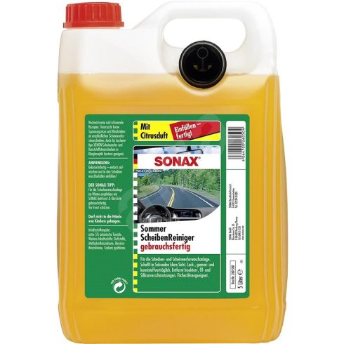 Sonax nyári szélvédőmosó folyadék (citrus) 5L 260555