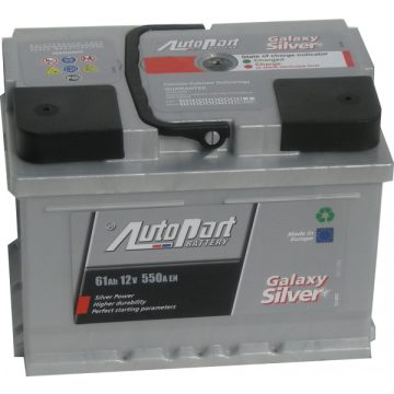   AutoPart Galaxy Silver SP10055 12V 61Ah 550A Jobb+ autó akkumulátor