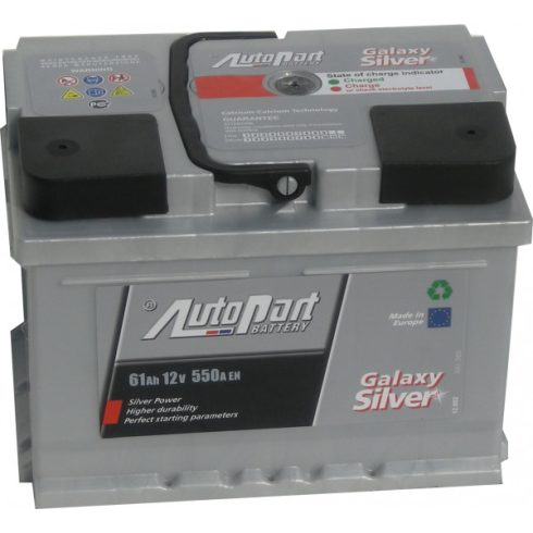 AutoPart Galaxy Silver SP10055 12V 61Ah 550A Jobb+ autó akkumulátor