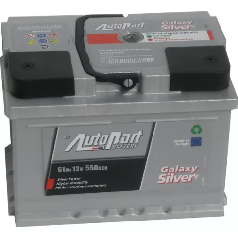 AutoPart Galaxy Silver SP10055 12V 61Ah 550A Jobb+ autó akkumulátor