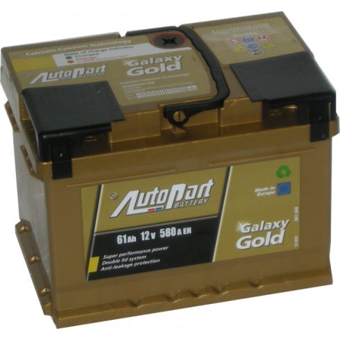 AutoPart Galaxy Gold SP20061 12V 61Ah 580A Jobb+ autó akkumulátor