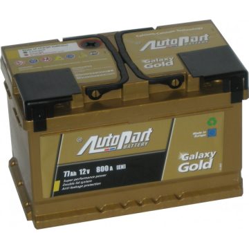   AutoPart Galaxy Gold SP20077 12V 77Ah 800A Jobb+ autó akkumulátor