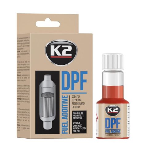 K2 DPF részecskeszűrő ápoló-tisztító üzemanyag adalék 50ml T316