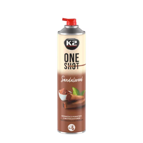 K2 ONE SHOT SANDALWOOD Szageltávolító és légfrissítő 600ml V232