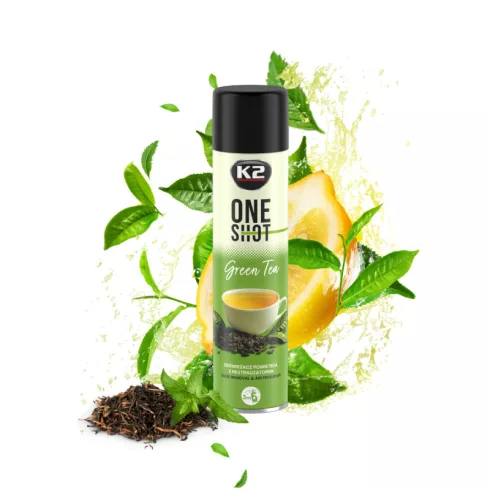 K2 ONE SHOT GREEN TEA Szageltávolító és légfrissítő spray 600ml V233