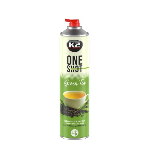 K2 ONE SHOT GREEN TEA Szageltávolító és légfrissítő spray 600ml V233
