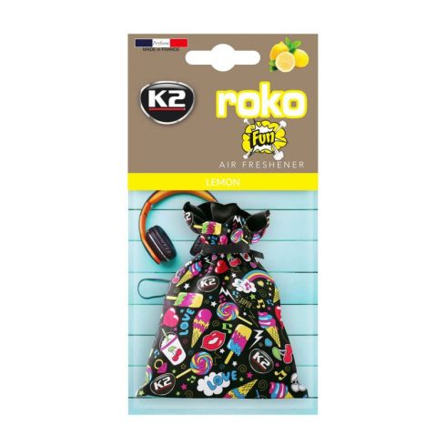 K2 ROKO FUN LEMON légfrissítő 25g V825F