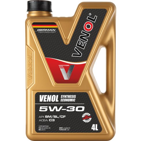 VENOL SYNTHESIS ECONOMIC SM SL CF 5W30 4L motorolaj