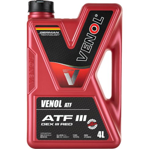 VENOL ATF III DEX III RED 4L váltóolaj