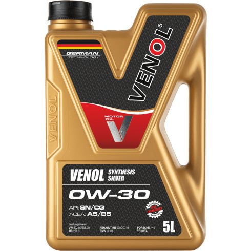 VENOL SYNTHESIS SILVER SN CG A5/B5 0W30  4L motorolaj