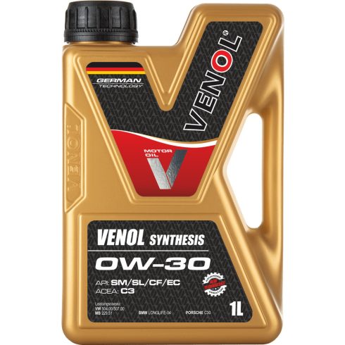 VENOL SYNTHESIS 0W30 C3 VW 504/507 1L motorolaj